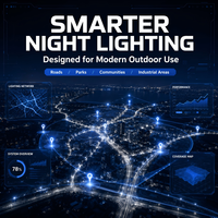 Lampadaire LED modulaire AC CRANE IP65 150W certifié CE, compatible Alexa, garantie 5 ans, construction en aluminium, pour autoroute et parking