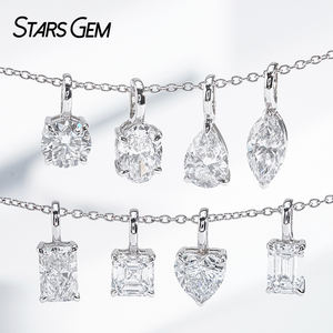 Ciondolo <span class=keywords><strong>con</strong></span> <span class=keywords><strong>diamante</strong></span> 18K oro reale 0,5ct 1ct Fancy CVD HPHT Lab realizzato <span class=keywords><strong>con</strong></span> <span class=keywords><strong>collana</strong></span> ciondoli solitario <span class=keywords><strong>con</strong></span> diamanti - Product Image 2