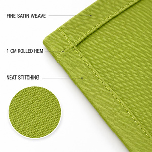 Tovaglioli Quadrati <span class=keywords><strong>in</strong></span> Raso di Cotone 100% all'Ingrosso, 20x20 Pollici, 215GSM, Tinti <span class=keywords><strong>in</strong></span> Vasca, Resistenti allo Sbiadimento, Lavabili <span class=keywords><strong>in</strong></span> <span class=keywords><strong>Lavatrice</strong></span>, Riutilizzabili, per Hotel e Ristoranti, OEM - Product Image 4