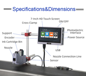 Impresora Digital de Inyección de Tinta Continua en Línea con Interfaz USB para Codificación de Fecha de Caducidad y Etiquetas de Logotipo en Botellas de Plástico y Huevos - En Stock - Product Image 4