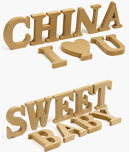Casa decor arte piezas arte mentes corte láser <span class=keywords><strong>capital</strong></span> de mdf de madera letras del alfabeto de la boda de DIY de la pantalla - Product Image 1