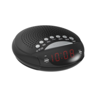 Dual Alarm LED-Anzeige Digital PLL AM/FM-Radio uhr Modernes Design mit Schlummer funktion Kunststoff material für Schreibtisch-und Tisch gebrauch