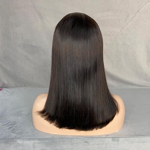Peluca trenzada de encaje Frontal completo transparente BOB 13x4, cabello humano virgen indio vietnamita crudo, sin pegamento peluca, pelucas cortas de cabello humano - Product Image 4
