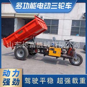 Tricycle électrique cargo à carrosserie ouverte 48V 1000W+ 30-50 km/h pour travaux de construction et utilisation agricole - Product Image 5