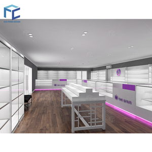 USA địa phương tùy chỉnh thiết kế màu tím khói cửa hàng truy cập Showcase với LED chiếu sáng cho xì gà thuốc lá thuốc lá hiển thị - Product Image 4