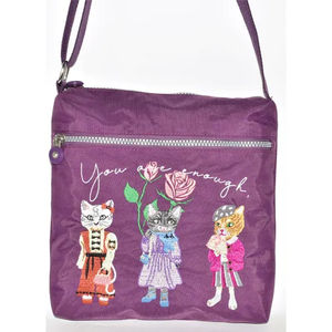 กระเป๋าช้อปปิ้งไนลอนกันน้ำ ความจุเยอะ คุณภาพสูง ดีไซน์น่ารัก ปักลาย  แบบสะพายข้างเดียว  สั่งทำได้ - Product Image 4