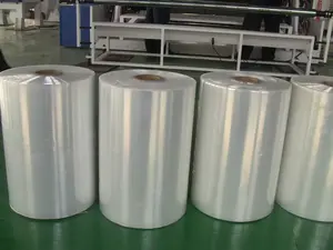 Fabricante de rollos de película gigante película estirable transparente película de precio al por mayor caliente