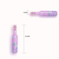 Surligneur en forme de bouteille pastel mignon pour les enfants, peinture artistique, marqueur scintillant pour l'école et le bureau