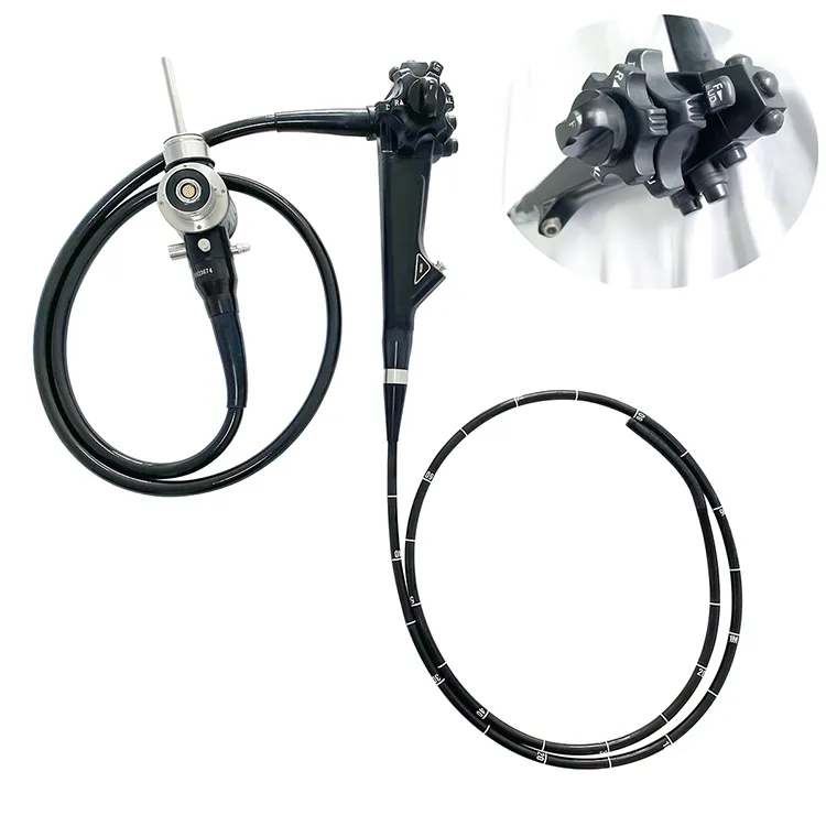 Portable 8mm Veterinary Video Endoscope Animal Dog Cat Flexible Gastroscope with Biopsy Channel