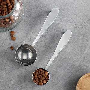 Cuillère doseuse multi-capacités <span class=keywords><strong>en</strong></span> acier inoxydable, écologique, avec échelle de mesure <span class=keywords><strong>en</strong></span> grammes pour café, thé, lait, assaisonnements, poudre de fruits - Product Image 1