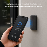 Lecteur de cartes intelligentes étanche IP65 125kHz EM HID 13.56MHz MIFARE pour contrôle d'accès aux portes de bureaux, hôtels, appartements OEM ODM
