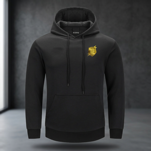 Sudadera con capucha de patrón sólido con estampado personalizado de algodón 100%, etiqueta privada profesional, fácil de usar, diseño cómodo para logotipo frontal de invierno - Product Image 3
