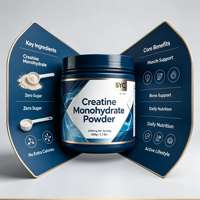Créatine Monohydrate en Poudre en Gros 5000mg 500g Sans Sucre Soutien Naturel Beauté & Énergie Complément Alimentaire OEM