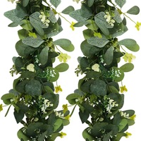 YL Kunstmatige Hangplant van Zijde, Kunststof Rotan, Lange Levensduur, Milieuvriendelijke Binnendecoratie Bloemen