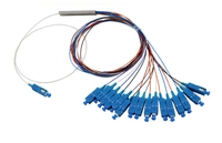 Répartiteur PLC à fibre optique Skylynn 1x2-1x16 multiconducteurs SCAPC/LC, tube micro-acier, utilisation FTTH, perte d'insertion <0,2 dB, garantie 30 ans