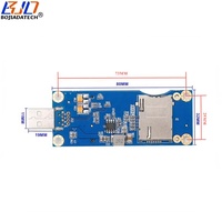 Adaptador Inalámbrico USB 2.0 Tipo-A a Mini PCIe PCI-E MPCIe de 52 Pines con 1 Ranura para Tarjeta SIM para Módulo de Módem GSM WWAN 3G 4G LTE
