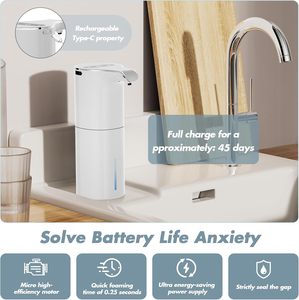 CF distributeur de savon automatique électrique intelligent capteur sans contact plat à main liquide pour hôtel salle de bain cuisine pour ménage extérieur - Product Image 3