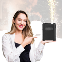 Machine à Effet Scénique Portable 350W avec Télécommande Sans Fil DMX512 pour Feux d'Artifice Étincelants, Idéale pour DJ, Discothèques, Spectacles et Événements