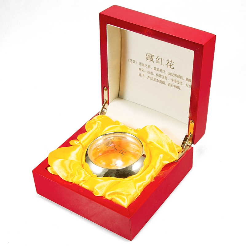 Support Custom Medicine Box Factory Wholesale Saffron Storage Case Wood Pill Box Traditional Chinese Medicine Box