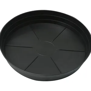 # 黒プラスチック植物トレイ/Wholesale Cheap Saucers/Round Flower Pot Tray