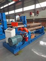 Machine à rouler les tôles en acier au carbone à trois rouleaux automatique