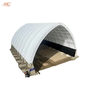 hot galvanized metal frame 0.55kn wind loading dairy cheap cost of cow-calf canvas hoop barn contractors diy near me for sale