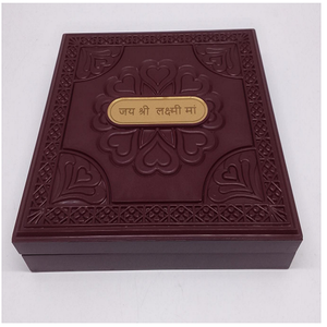 ชุดพระพิมพ์เทพีลักษมีงานฝีมือชุบทองพรีเมียม ทำด้วยมือ เป็นมิตรกับสิ่งแวดล้อม ทนทาน ของตกแต่งศิลปะ กล่องของขวัญพูจา สำหรับงานแต่งงาน วันเกิด - Product Image 5