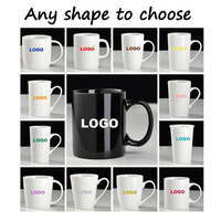 Tasses en porcelaine personnalisées avec logo promotionnel, tasses à café en céramique, tasses personnalisées