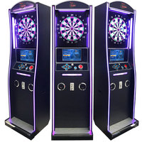 Meilleur prix caisse en bois de bonne qualité jeu de fléchettes électronique à pointe souple Machines de fléchettes aux normes internationales pour bar
