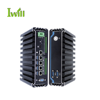 Iwill 4 puertos Gigabit PoE Puerto de red Control industrial Computadora host con GPIO de 16 bits Accesorio de computadora de visión artificial