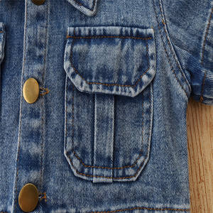 Boutique de mode pour filles, vêtements d'été, jeans à manches courtes, shorts en denim, ensemble de vêtements pour tout-petits, vêtements pour enfants - Product Image 6
