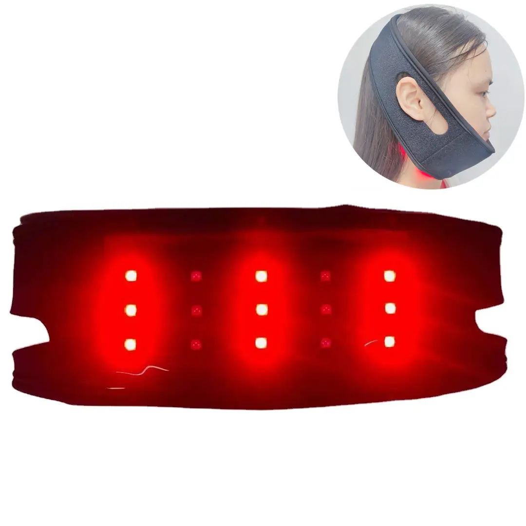 Double Chin Red Light Reducer Led Near Infrared Laser Lipo V Chin Slimming Therapy Band Laser Lipo Chin Belt