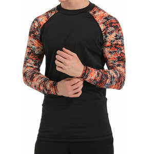 Venta al por mayor ropa de gimnasio diseña tu propia MMA mangas de sublimación Rash Guard logotipo personalizado hombres impreso Rashguard Bjj - Product Image 5