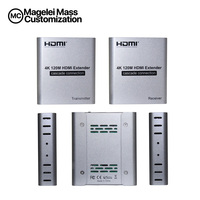 Nuevo Extensor HDMI 4K 120M con Conexión en Cascada a través de Cable de Red Ethernet CAT5e/CAT6 RJ45 con IR para PC, DVD a TV