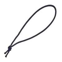 Boucle élastique ronde personnalisée OKAY de 1 mm, 1,5 mm, 2 mm, noire, blanche, dorée, avec revêtement, pour sacs, vêtements et étiquettes cadeaux