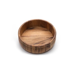 Cuenco de madera tallado a mano, cuenco de madera maciza natural para servir ensaladas, frutas, aperitivos, decoración de mesa de comedor y cocina - Product Image 6
