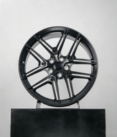 Jantes forgées monobloc à 5 branches, finition noir mat, sur mesure, 18-22 pouces, 5x112, 5x120, 5x114.3, 6061-T6, pour BMW, Audi, Mercedes