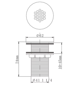 Nút chặn bồn rửa phòng tắm bật lên có lưới lọc tóc tích hợp, phù hợp với nhiều loại chậu, chất liệu đồng thau và thép không gỉ - Product Image 2