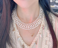 Ensemble de bijoux papillon tissé à la main, collier, bracelet, plaqué or, luxe, perles d'eau douce presque naturelles, qualité certifiée