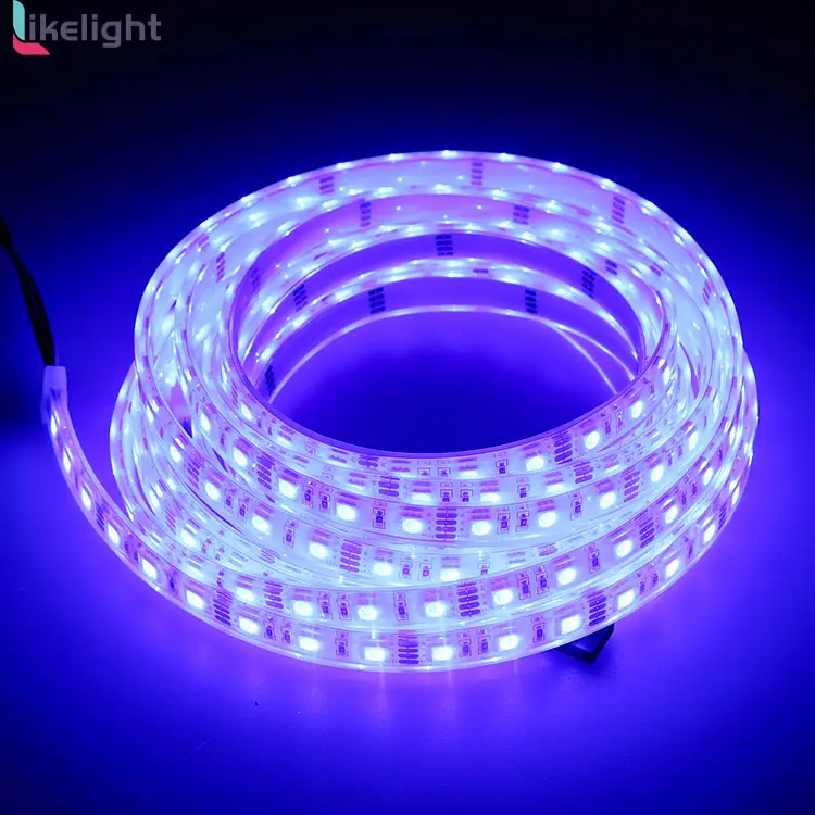 Fabricant Likelight DC12V 24V smd5050 populaire RGB 60led/m 5 M/rouleau LED bandes lumineuses Smart flexible LED bande lumineuse