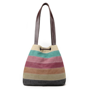 Sacs à bandoulière pour femmes, sacs hobo en toile, sacs messager décontractés multicolores, sacs fourre-tout à poignée supérieure, sacs bandoulière - Product Image 3