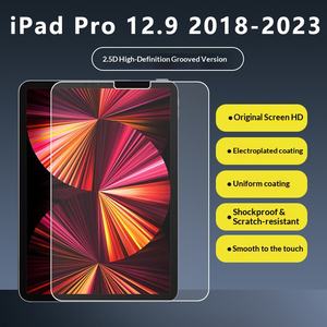 Film trempé anti-lumière bleue et anti-traces de doigts 0,33 mm en nitrate d'Asahi sans poussière pour iPad Pro 12.9 2018-2026 avec réparation automatique - Product Image 2