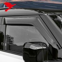 Visor Vents Shades Side Window Wind Sun Rain Guard Deflectores para Land Rover Defender 110 2020-2025
