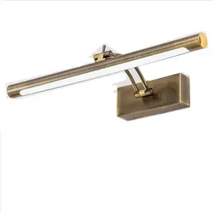 Lampe miroir européenne rétro style américain pour <span class=keywords><strong>salle</strong></span> <span class=keywords><strong>de</strong></span> <span class=keywords><strong>bain</strong></span> Éclairage pour armoire <span class=keywords><strong>de</strong></span> <span class=keywords><strong>salle</strong></span> <span class=keywords><strong>de</strong></span> <span class=keywords><strong>bain</strong></span> Lampe <span class=keywords><strong>de</strong></span> maquillage <span class=keywords><strong>LED</strong></span> étanche Cuivre antique - Product Image 1