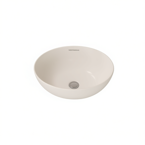 Lavabo Ovalado de Cerámica para Baño, 16x13 Pulgadas, Acabado Blanco Brillante, Fácil de Limpiar, Instalación sin Orificios - Product Image 1