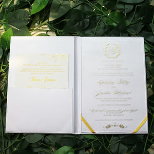 Livret créatif en soie cartes d'<span class=keywords><strong>invitation</strong></span> de mariage carte d'<span class=keywords><strong>invitation</strong></span> acrylique transparente et carte d'<span class=keywords><strong>invitation</strong></span> d'anniversaire en tissu à couverture rigide - Product Image 5