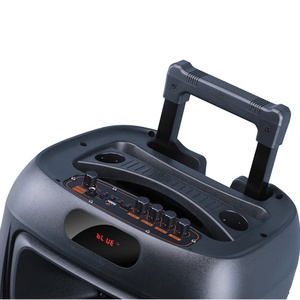 12 inç aktif profesyonel taşınabilir açık parti woofer bas hoparlörler RGB işık arabası hoparlör kutusu ile kablosuz mikrofon JBR-1205 - Product Image 5