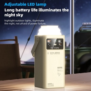แบตเตอรี่สำรองขนาดใหญ่ 50000mah Li-Polymer ชาร์จเร็ว 22.5W ไฟ LED ปรับได้ พกพาสะดวก ใช้งานกลางแจ้ง รับประกัน 24 เดือน - Product Image 6