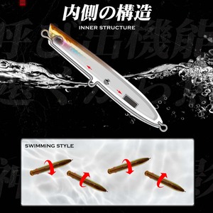 Señuelos de Pesca Popper de 130 mm y 30 g, Señuelos Flotantes para Agua Salada, Cuerpos de Señuelos Artificiales para Pescar Lubina y Lucio - Product Image 3