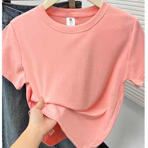 Camiseta <span class=keywords><strong>de</strong></span> Verano <span class=keywords><strong>de</strong></span> Manga Corta con Cuello Redondo Personalizada RUICHI para <span class=keywords><strong>Mujer</strong></span>, 220 g/m², Camiseta Básica <span class=keywords><strong>de</strong></span> Algodón para <span class=keywords><strong>Mujer</strong></span> - Product Image 6
